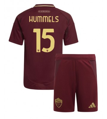 AS Roma Mats Hummels #15 Primera Equipación Niños 2024-25 Manga Corta (+ Pantalones cortos)